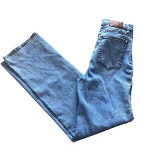 Unpublished x Rae Mid-Rise Straight Leg Jeans | Light Wash